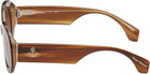 Vivienne Westwood Brown Vivienne Sunglasses