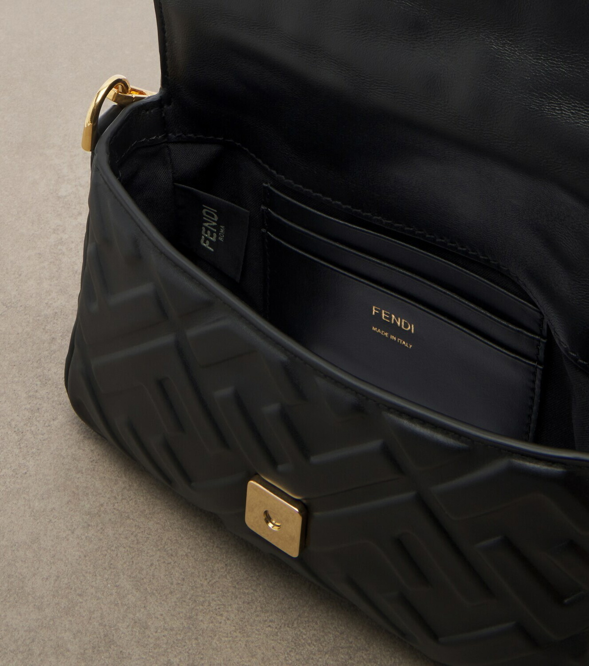 Fendi Baguette® Mini leather top-handle bag