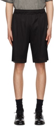 Burberry Black Graphic Varsity Shorts