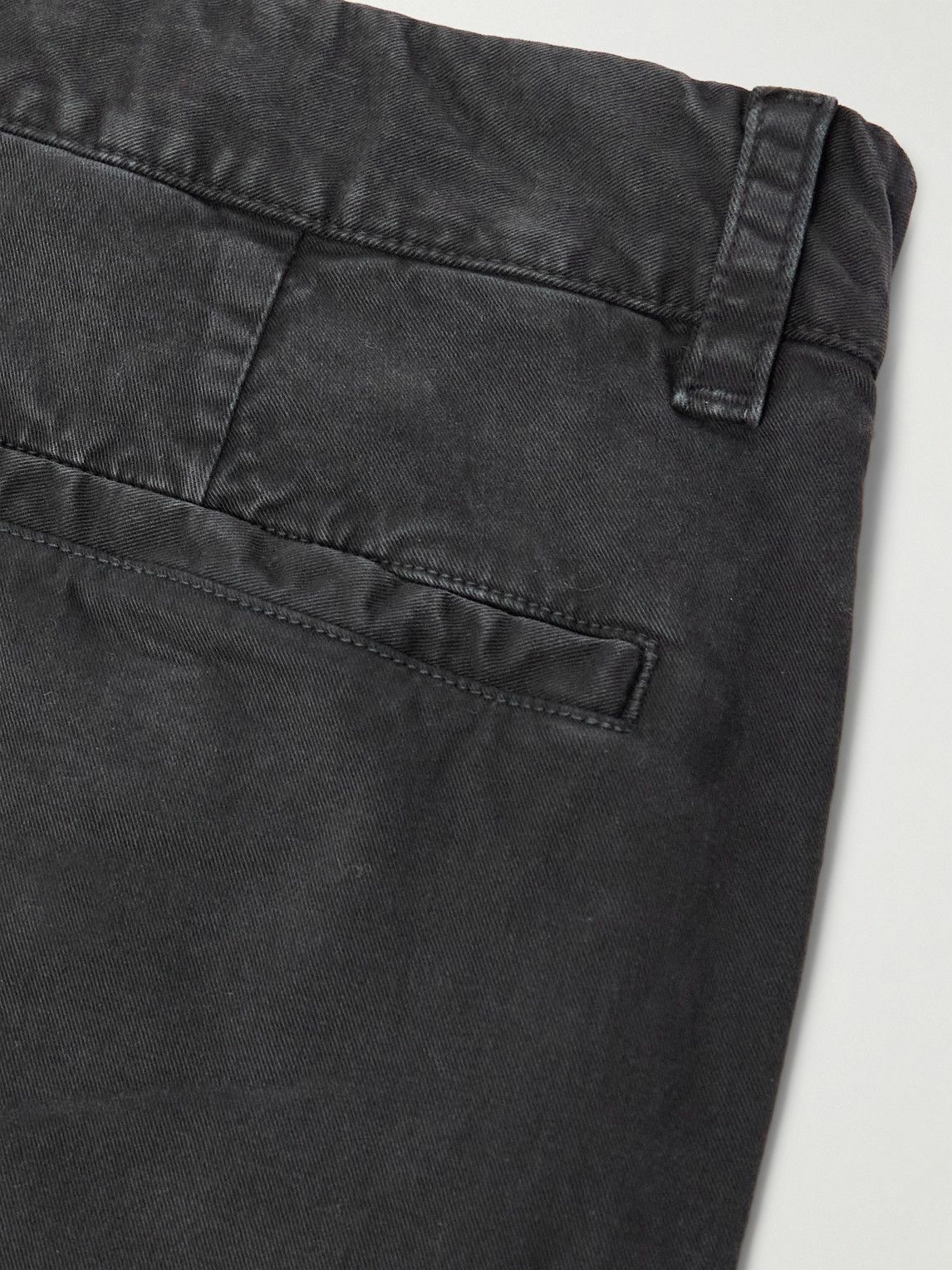 Nili Lotan - Carsen Straight-Leg Cotton-Blend Twill Trousers - Gray