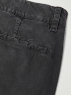Nili Lotan - Carsen Straight-Leg Cotton-Blend Twill Trousers - Gray
