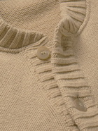 Palm Angels - Logo-Intarsia Wool-Blend Cardigan - Neutrals