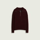 Barbour Men's Riggbay Knitted Half Zip Jumper in Chestnut
