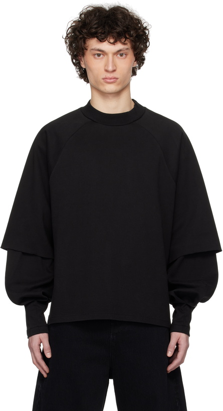 Photo: Seventh Black Raglan Layered T-shirt
