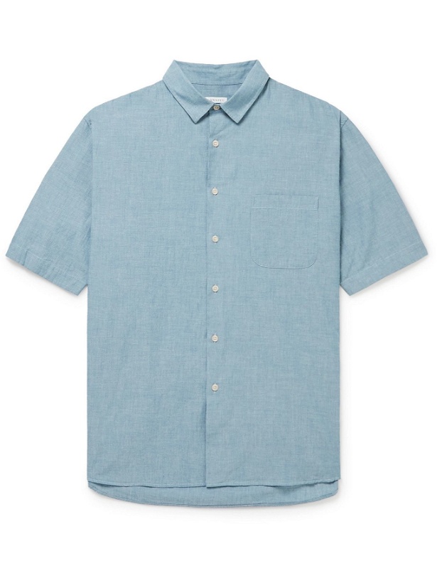 Photo: Sunspel - Selvedge Cotton-Chambray Shirt - Blue