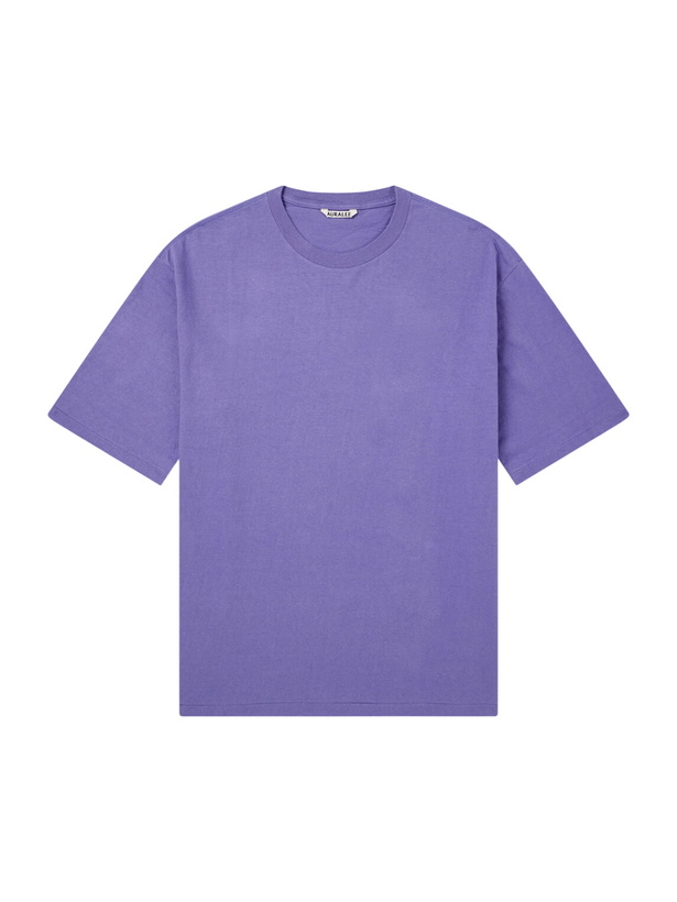 Photo: Auralee - Organic Cotton-Jersey T-Shirt - Purple