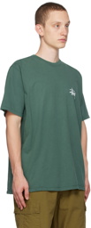 Stüssy Green Pigment-Dyed T-Shirt