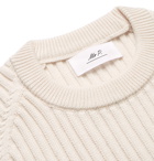 Mr P. - Ribbed Merino Wool Sweater - Ecru