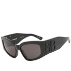 Balenciaga Women's BB0321S Sunglasses in Black/Grey 