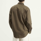 Kaptain Sunshine Men's Regular Collar Shirt Stripe in Brown
