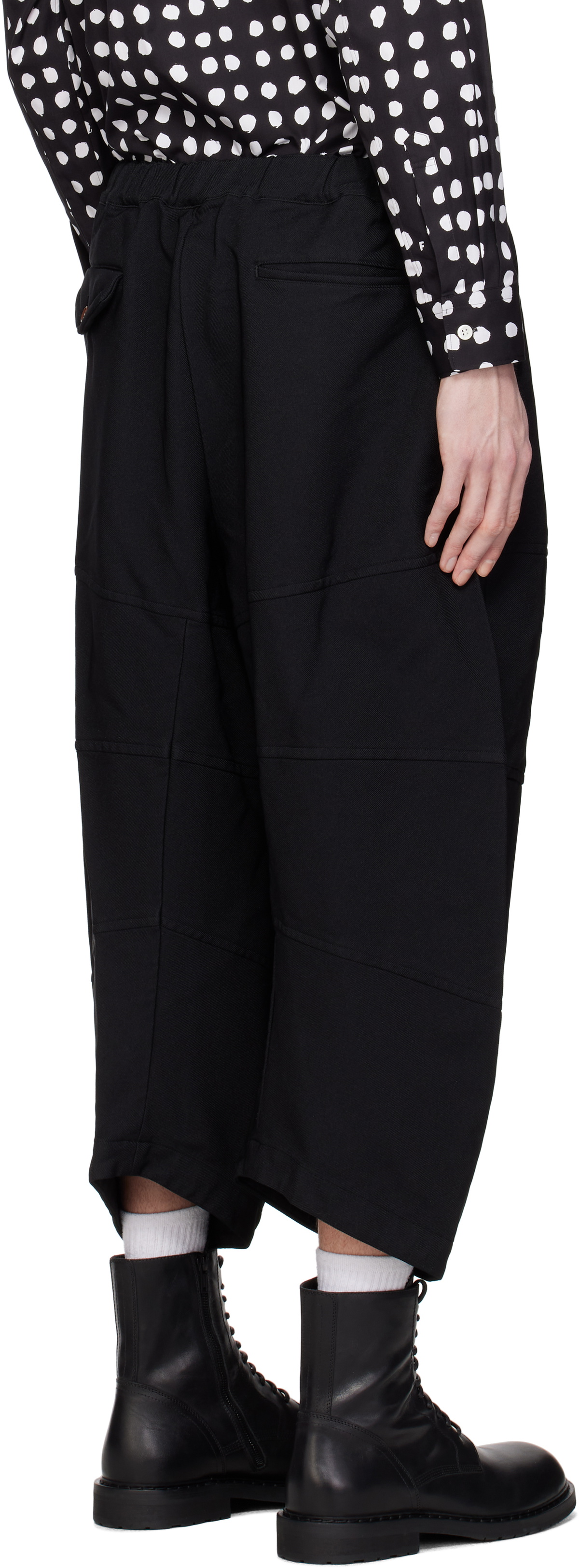 Black Comme des Garçons Black Thick Gabardine Trousers
