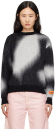 Heron Preston Black & White Aop Sweater