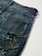 Balenciaga - Super Destroyed Wide-Leg Jeans - Blue
