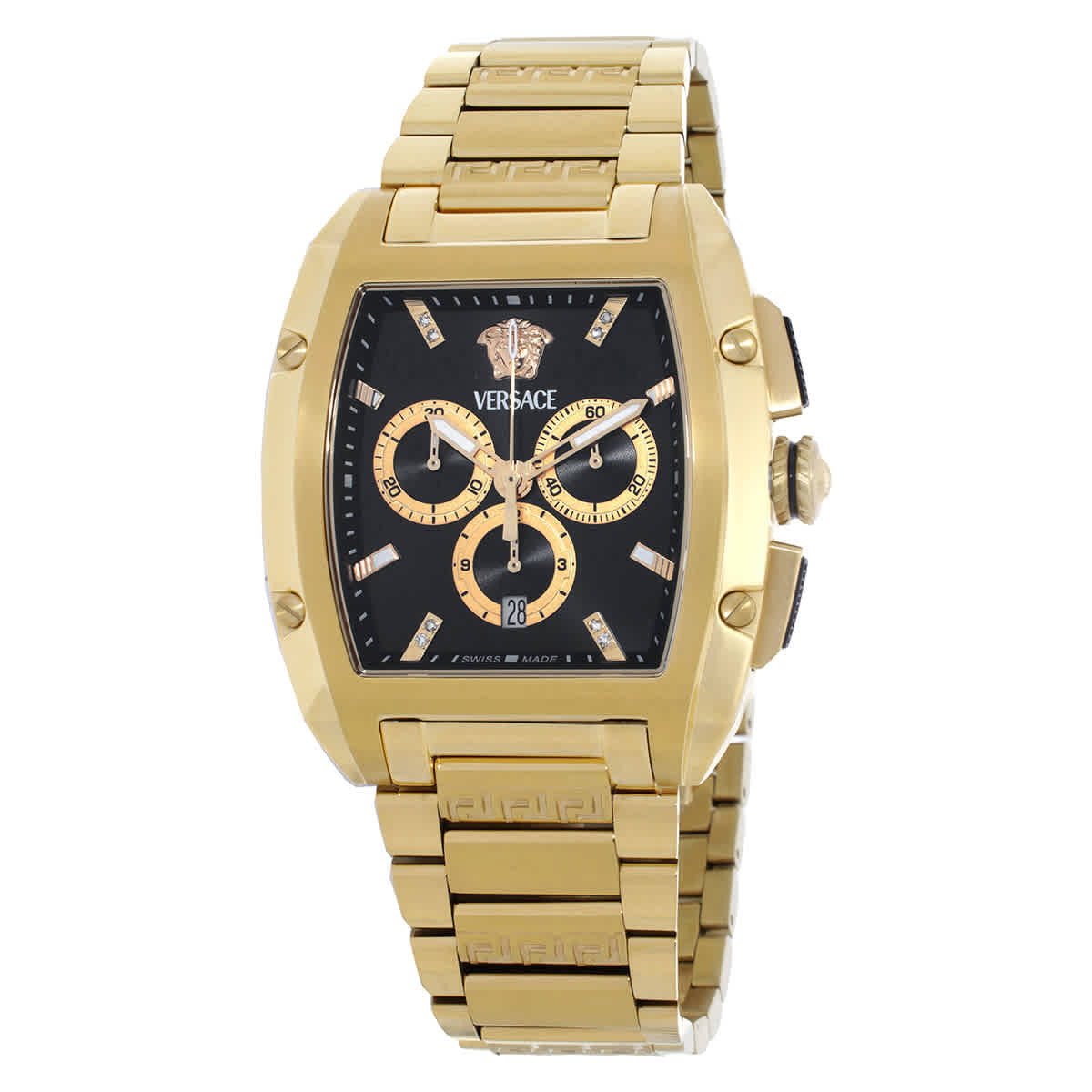 Versace Dominus Chronograph Quartz Black Dial Mens Watch VE6H00824