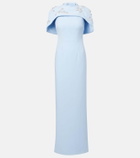Safiyaa Embellished caped gown