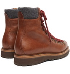 Brunello Cucinelli - Full-Grain Leather Boots - Brown