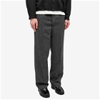 mfpen Men's Studio Trousers in Grey Black Stripe