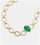 Nadine Aysoy Catena 18kt gold necklace with emerald