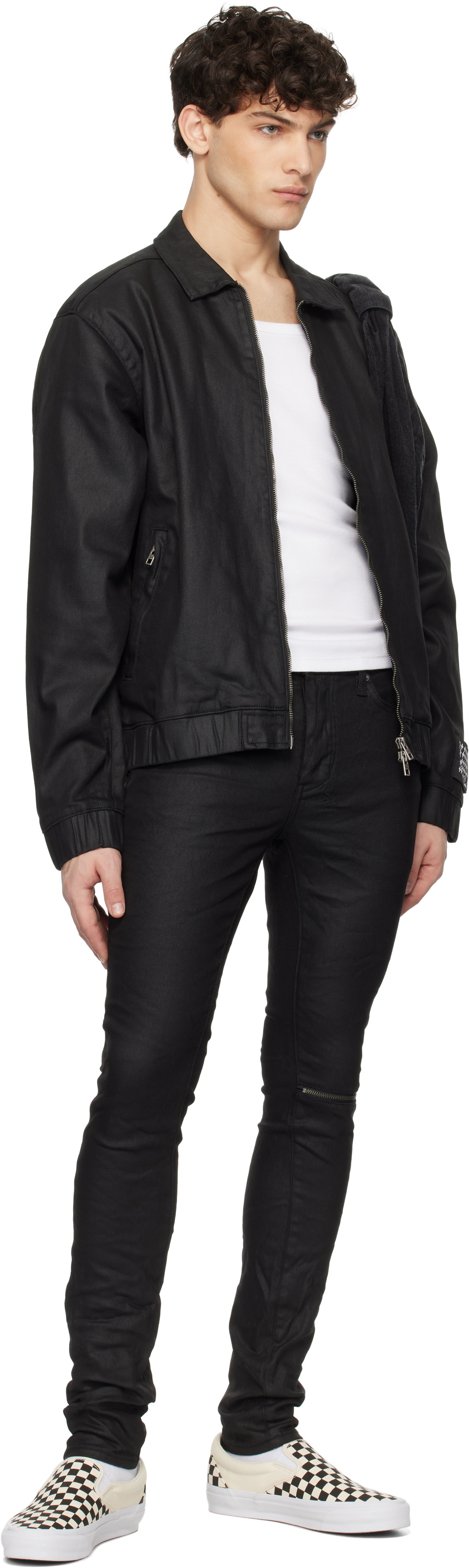 ジャケット・アウター KSUBI leather sleeve denim jacket Ksubi Oh G Two-Tone Denim Jacket - Blue – Kith
