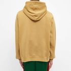 Gucci Men's Half Zip Popover Logo Hoody in Camel