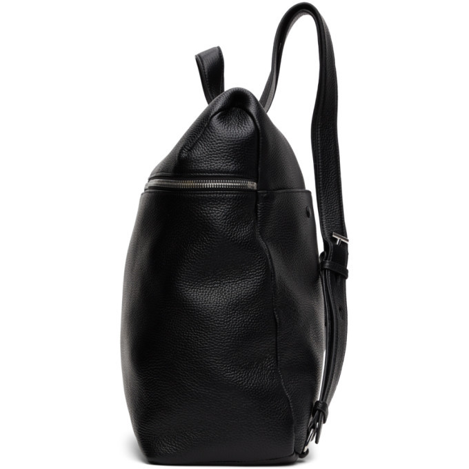 Kara Black Leather XL Backpack Kara