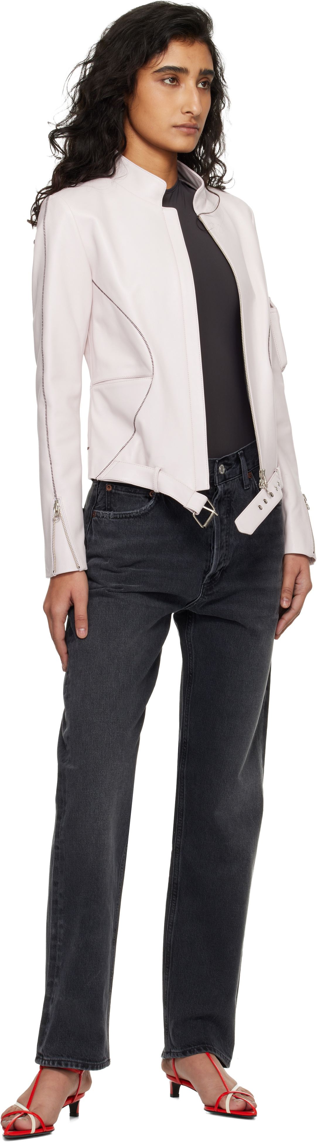 AGOLDE Brown Agata Bodysuit