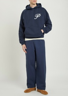 Picante Everyday Wide-leg Cotton Sweatpants Navy