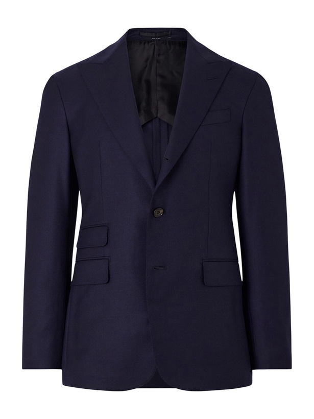 Photo: Dunhill - Cavendish 170s Wool Blazer - Blue
