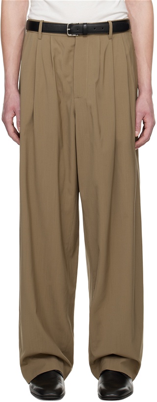 Photo: The Row Brown Rufus Trousers