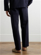 A.P.C. - Joaquin Straight-Leg Cotton-Seersucker Trousers - Blue