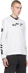 1017 ALYX 9SM White Printed Long Sleeve T-Shirt