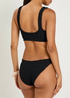 Hunza G Julia Gold-hoop Crinkle Bikini - Black - One Size