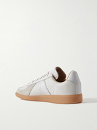 adidas Originals - BW Army Lux Suede-Trimmed Cracked-Leather Sneakers - White