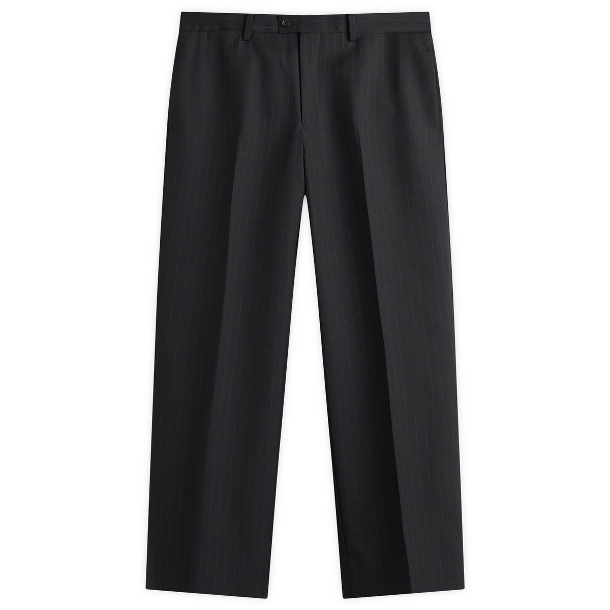 Kaptain Sunshine Men's Shadow Stripe Trousers in Navy