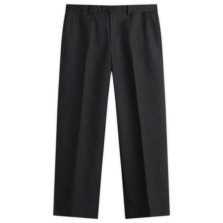 Photo: Kaptain Sunshine Men's Shadow Stripe Trousers in Navy