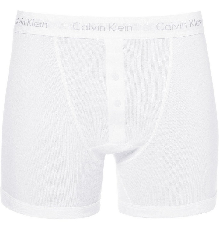 Photo: Calvin Klein Underwear - Cotton Boxer Briefs - White