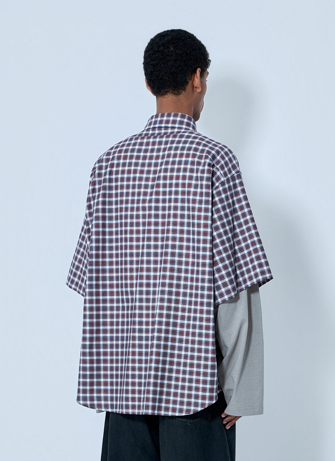 Balenciaga Layered Check Shirt