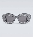 Loewe Crystal-embellished round sunglasses