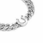TwoJeys Men's Horseshoe Bracelet in Silver