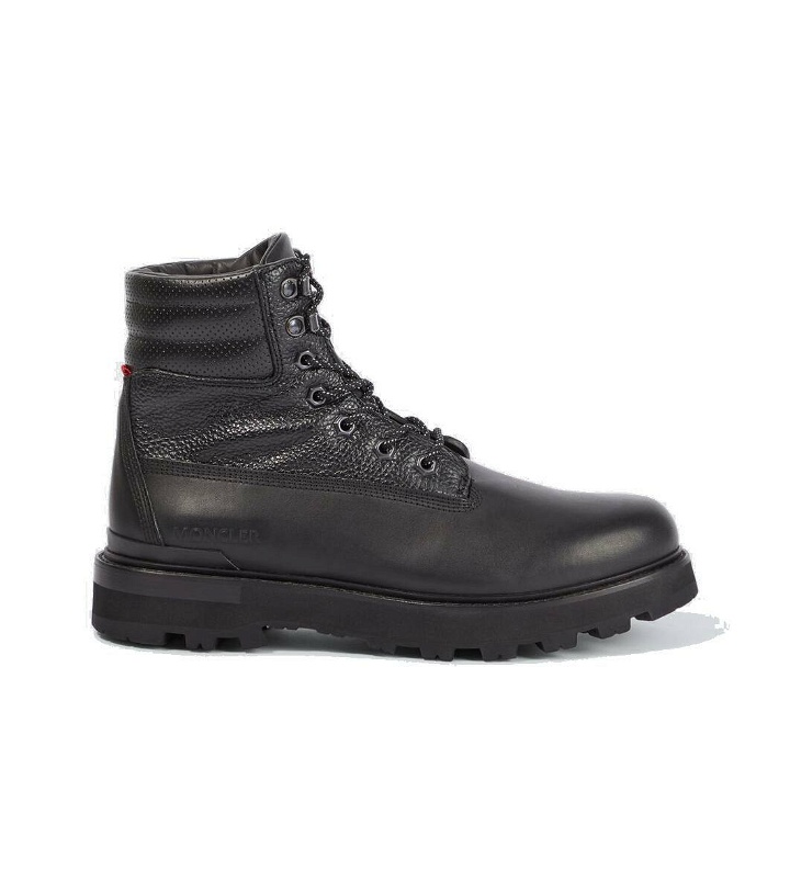 Photo: Moncler Peka leather lace-up boots