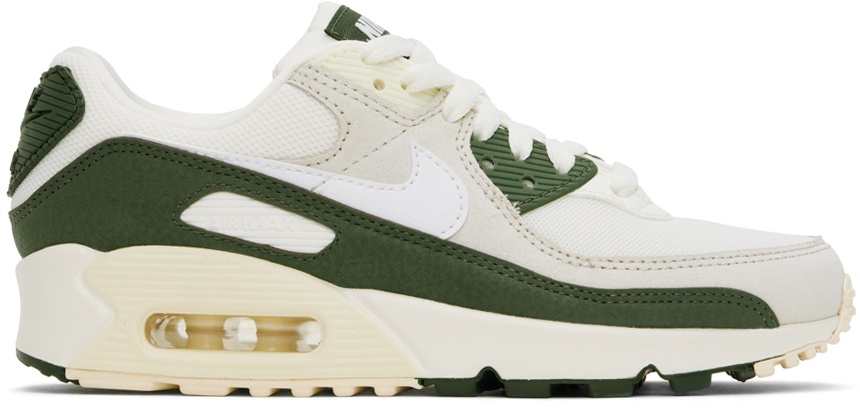 Photo: Nike Off-White & Green Air Max 90 Sneakers