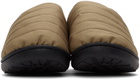 SUBU Taupe Quilted Nannen Slippers