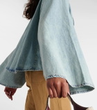 Frame Cotton and linen denim top