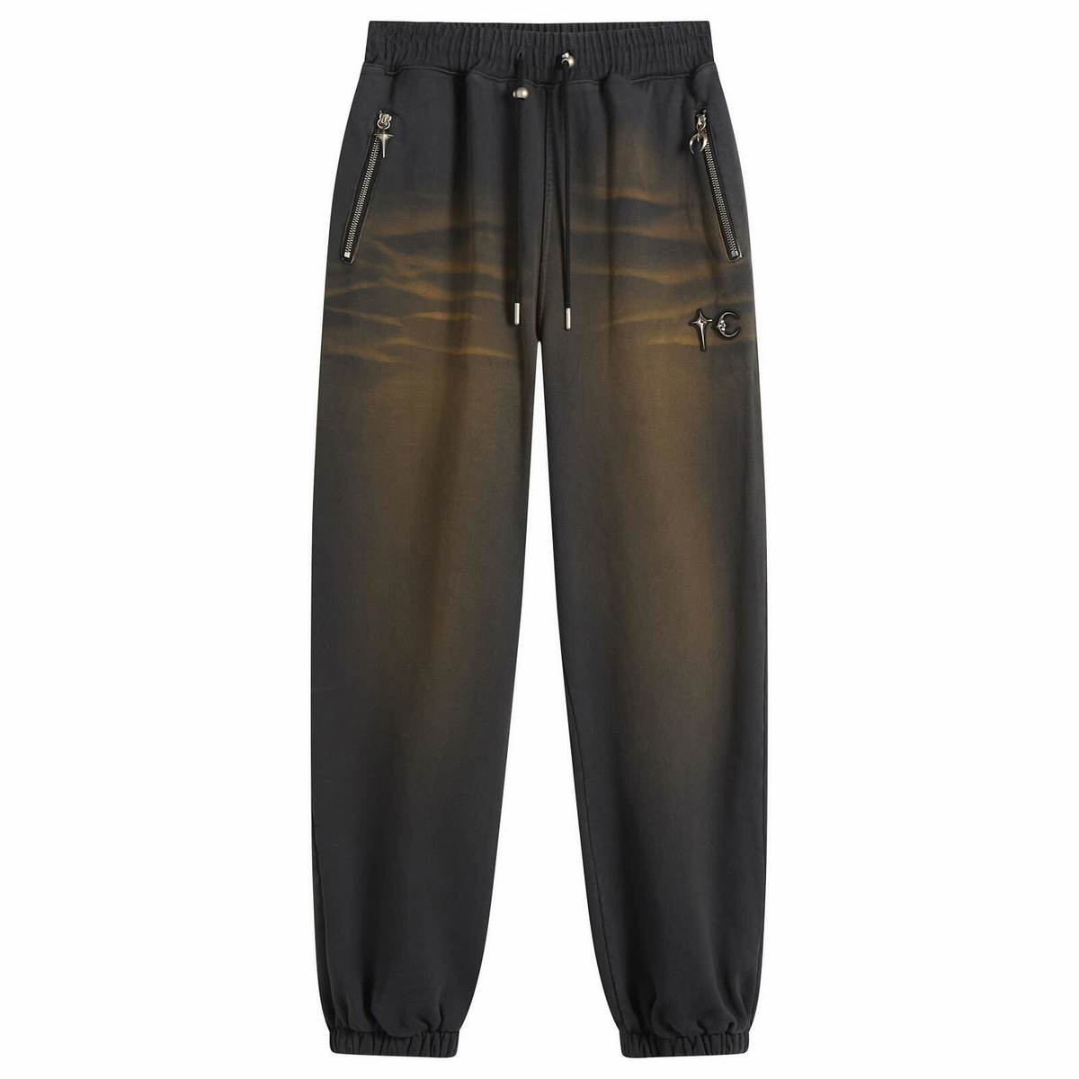 Thug Club Men's Faded Sweatpant in Rust Black