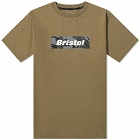F.C. Real Bristol Men's FC Real Bristol Box Logo T-Shirt in Beige