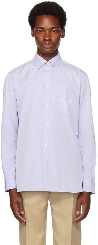 Photo: Golden Goose Blue Embroidered Shirt