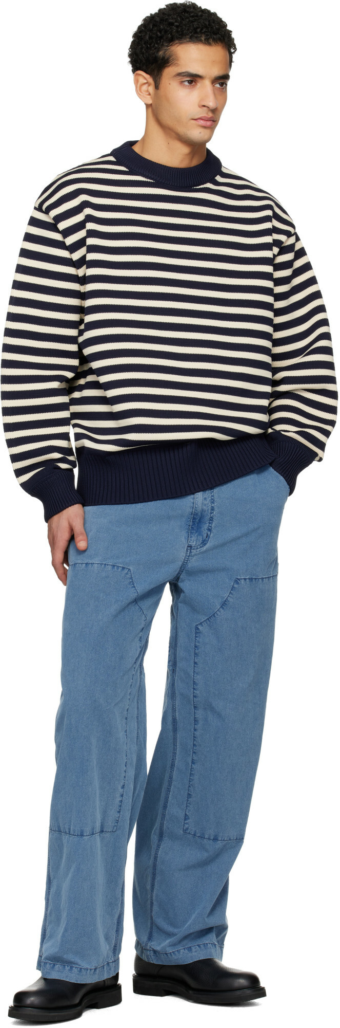 nanamica Blue OOAL Weather Denim Deck Pants