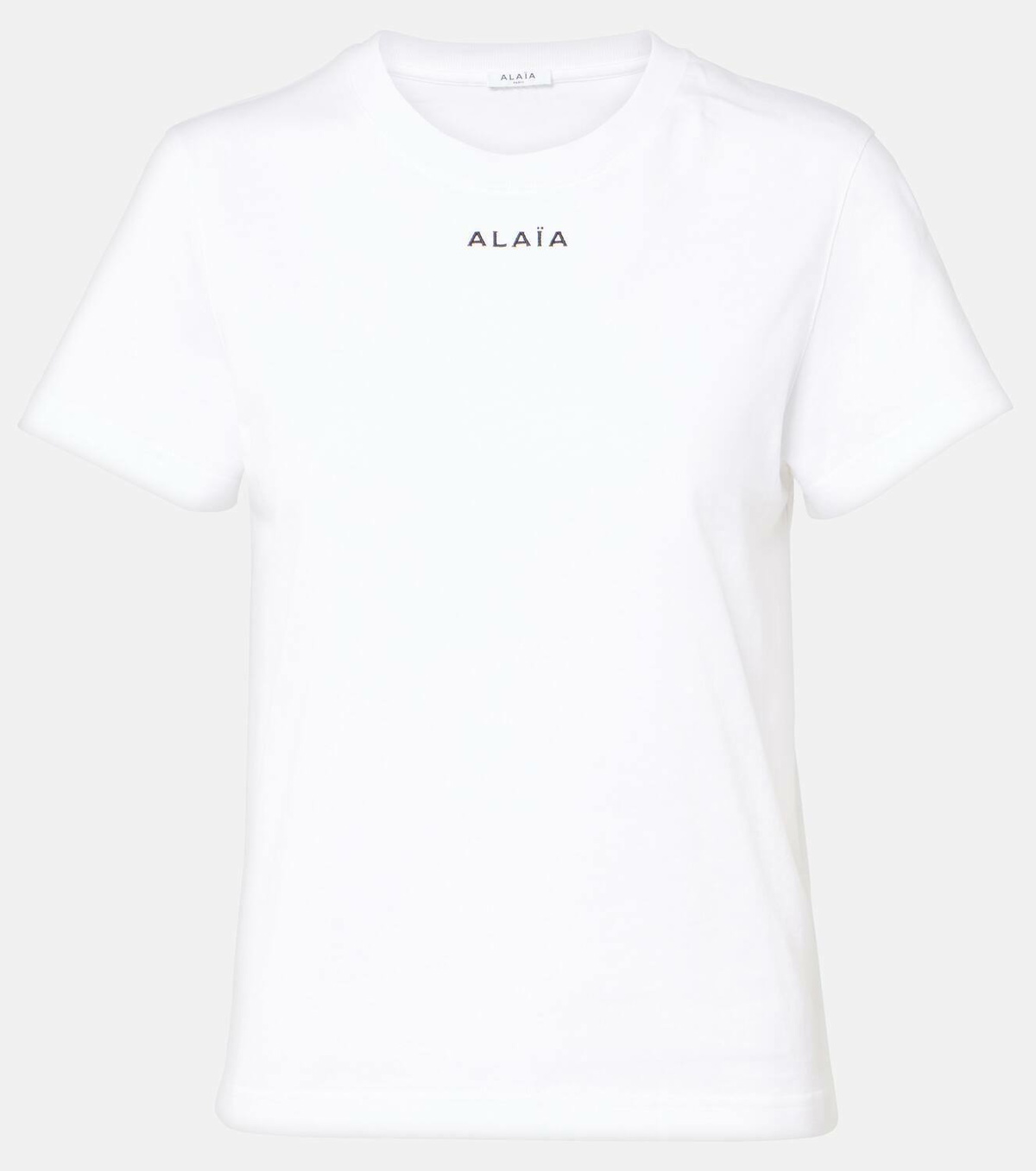 Alaïa Printed cotton jersey T-shirt