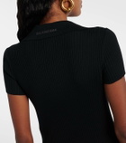 Balenciaga Wool-blend polo dress