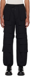 Juun.J Black Drawstring Cargo Pants